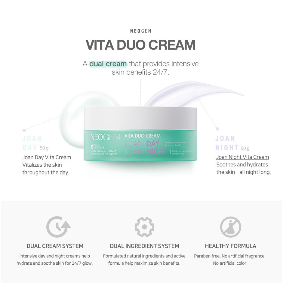 [Hàng mới về] Kem dưỡng Neogen Vita Duo cải thiện làn da hiệu quả cao 100g