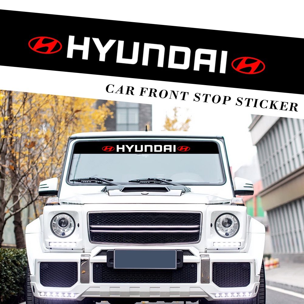Sticker Phản Quang Dán Kính Chắn Gió Trước / Sau Xe Hơi Cho Hyundai Sonata Elantra Tucson Creta I30 Ix35 I40