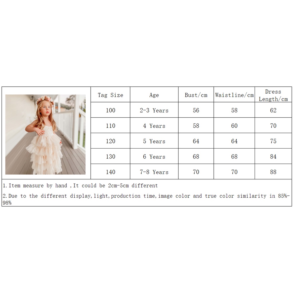 Đầm công chúa hai dây phối ren phong cách vintage xinh xắn cho bé gái