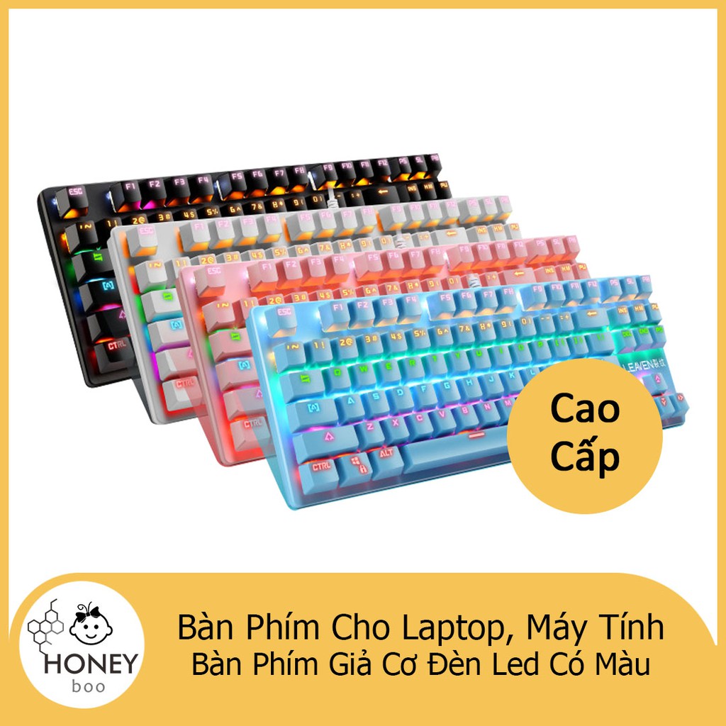 Bàn phím cơ K2PRO led RGB, chuyên gaming với 10 chế độ màu nổi trội【KB-K2PRO】