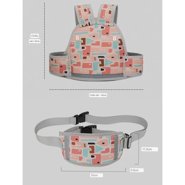 Đai đi xe máy, Đai xe máy an toàn cho trẻ em có phản quang