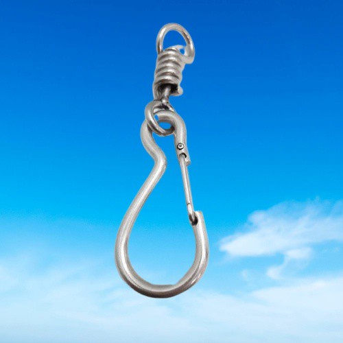 Móc xích chó inox có chống xoắn móc khóa 304