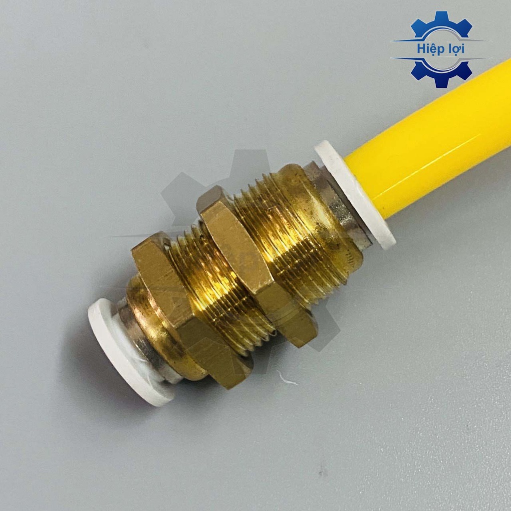 Nối 2 đầu ống khí giữa siết thành YPM - nối 2 đầu ống hơi giữa siết tán - cút nối thẳng nối ống hơi, khí nén