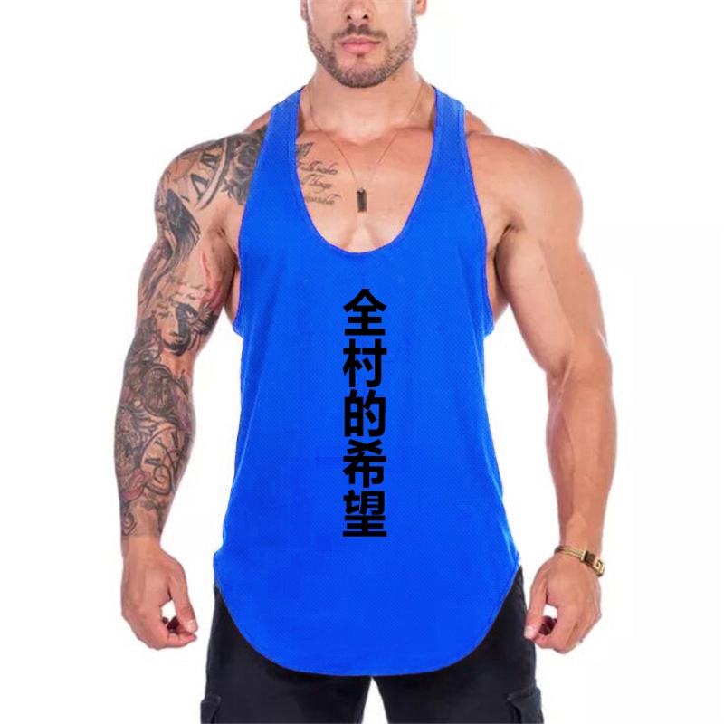 Áo ba lỗ tập gym chất liệu thoáng mát phong cách thời trang dành cho nam