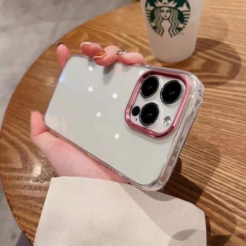 [ Chính hãng 13 |  13 Pro | 13 Pro Max - Ốp Iphone X&amp;M Crystal dẻo silicon bảo vệ camera si màu lưng trong chống sốc