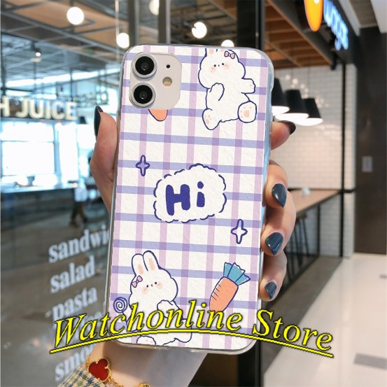 Ốp silicon  in UV iPhone 12 12 pro 12 pro max X/xs Xr XS max 11 11 pro 11 pro max 6 6S 6/6S PLUS 7 8 7/8 PLUS Thỏ láu 2