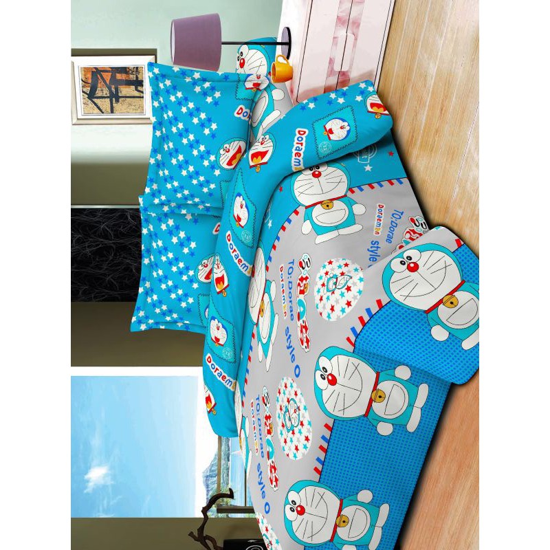 Ga chun kèm 2 vỏ gối nằm poly 1m2/ 1M4  KẺ SỌC NGANG