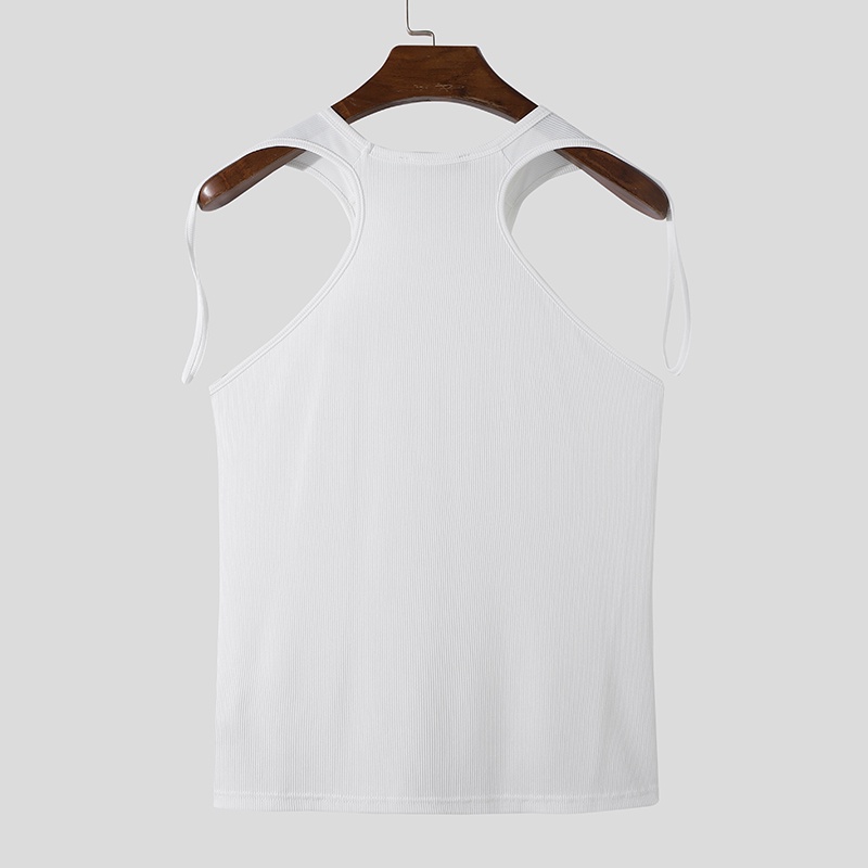 Áo Sát Nách Cổ Tròn Dáng Ôm Co Giãn Thoải Mái Thời Trang Mùa Hè Cho Nam Size S-5XL