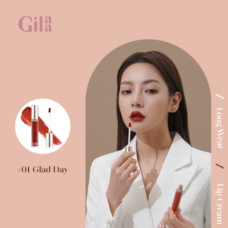 Son kem lì Gilaa Long Wear Lip Cream Full Size (5g) | Thế Giới Skin Care