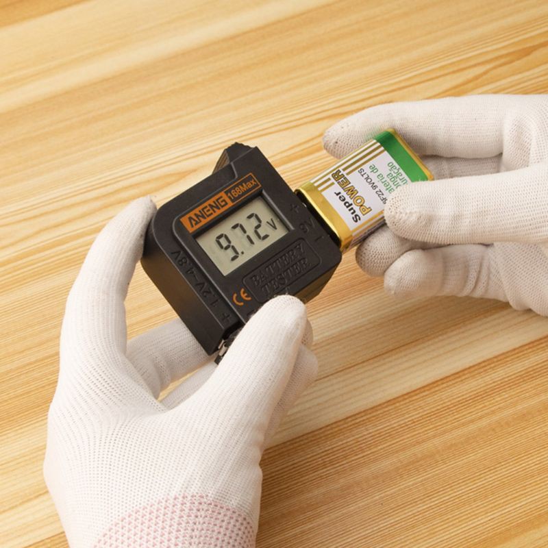 AOT.168Max Universal Digital Battery Capacity Tester for Lithium 18650 AA 9V Button