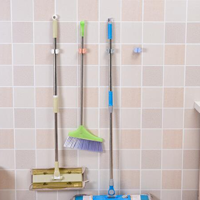 Giá Treo Chổi &amp; Cây Lau Nhà Gắn Tường