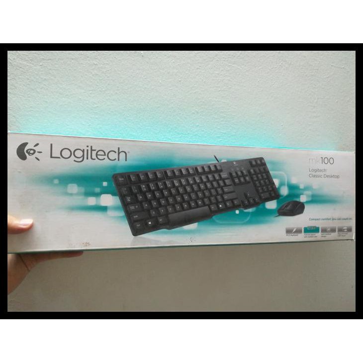 Combo Bàn Phím Và Chuột Logitech Mk100 Akl204 | BigBuy360 - bigbuy360.vn