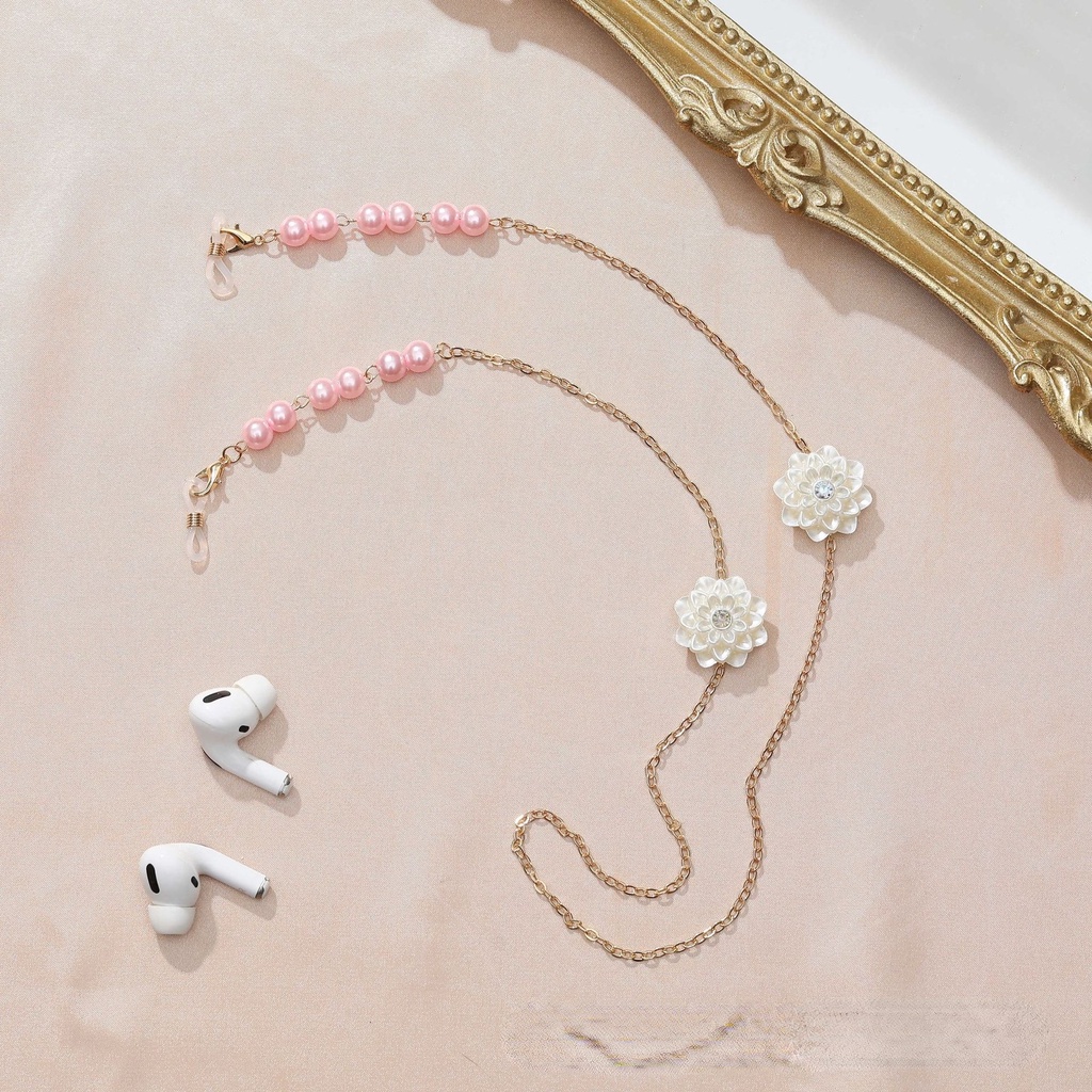 Dây Chuỗi Hoa Hồng Đeo Mặt Nạ Hóa Trang Hijab 2 Trong 1