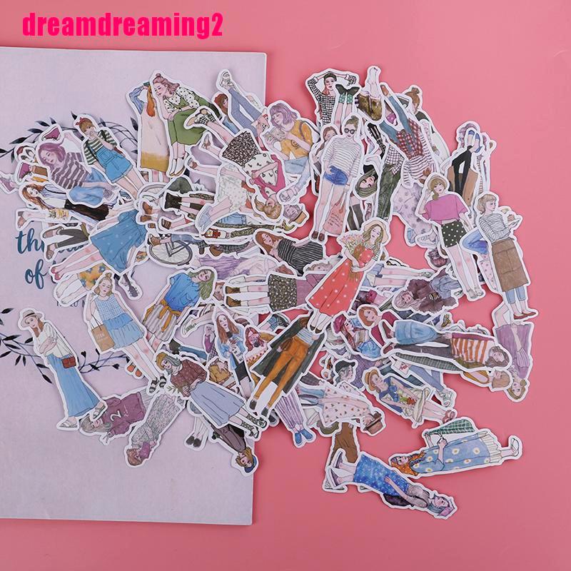 Set 100 Sticker Hoạt Hình Dán Trang Trí Sổ Lưu Niệm Đa Năng