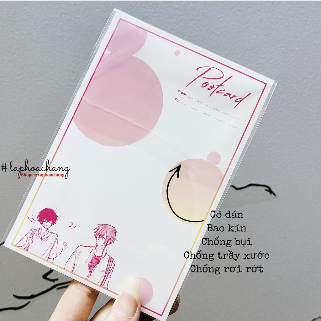 Túi đựng postcard, thẻ hình, card kpod, thẻ bài, ảnh, phụ kiện sách truyện có dán - Túi bọc postcard - Sleeve Postcard