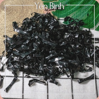 Dây thun cao su cột tóc co dãn màu đen 50g