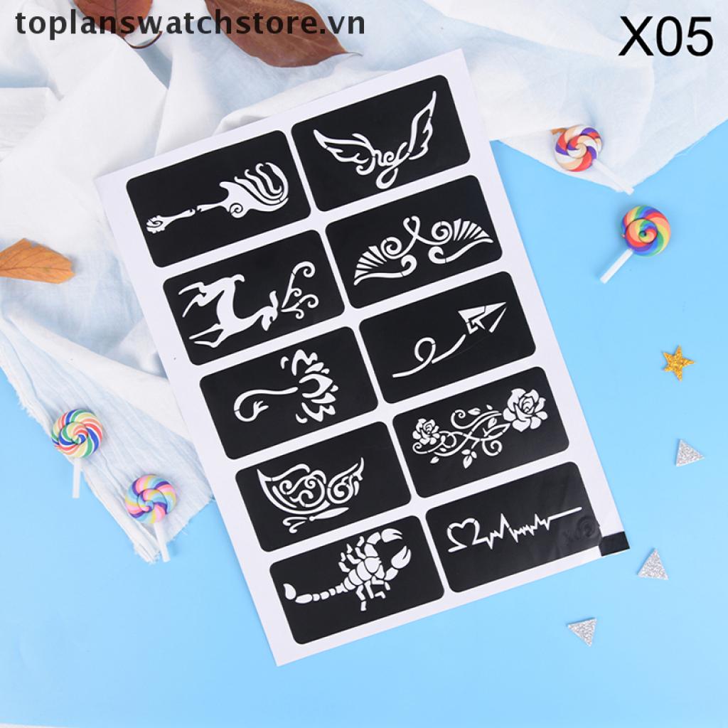 Set 10 / 15 Tấm Hình Xăm Dán Nghệ Thuật Cỡ Nhỏ 11Mm