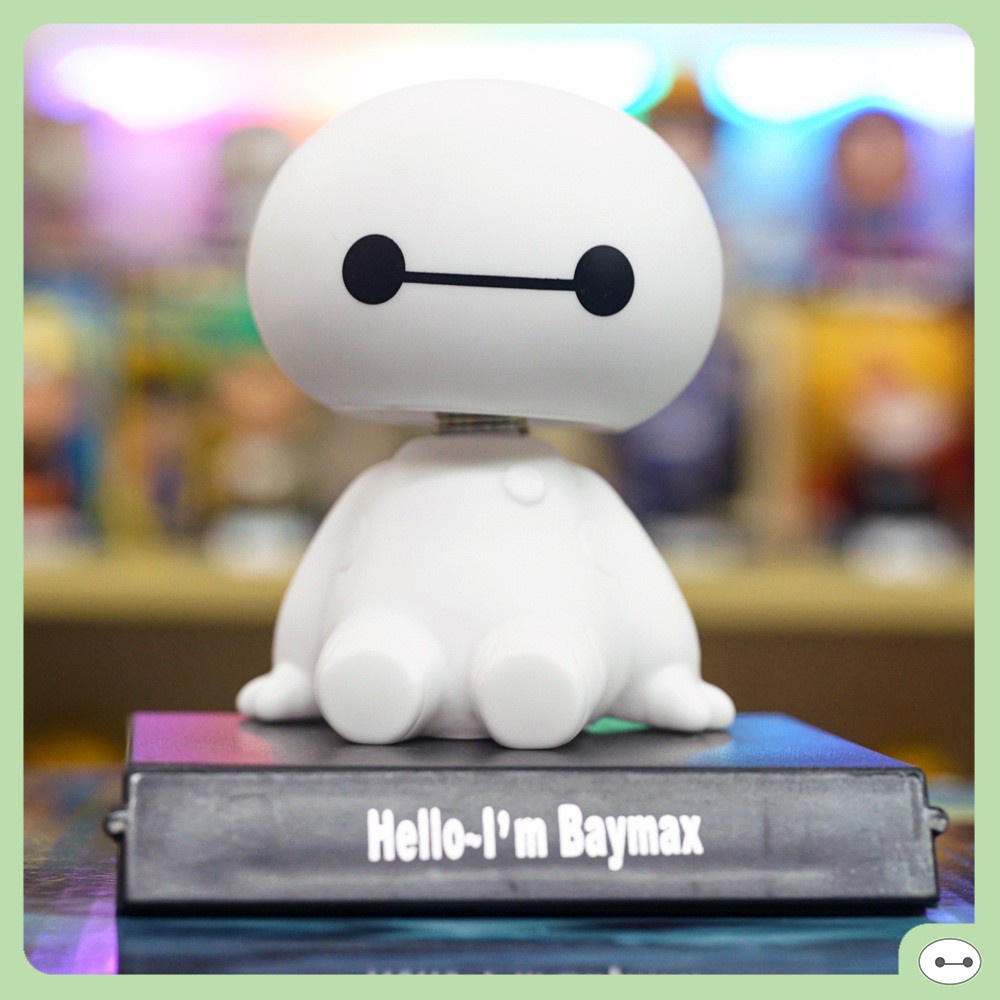 ▤ĐỒ CHƠI MÔ HÌNH BAYMAX LẮC ĐẦU ĐỂ Ô TÔ KIÊM ĐẾ KÊ ĐIỆN THOẠI