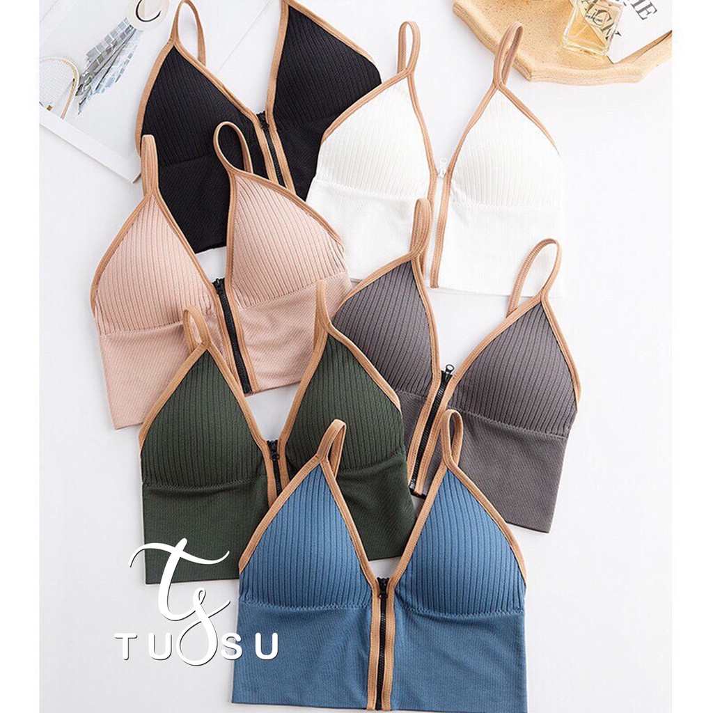 Áo Bra 2 Dây Khóa Trước Ôm Sát, Định Hình Form Ngực Đẹp - Áo Tập Thể Thao, Gym, Yoga B03