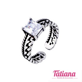 Nhẫn bạc thái đen - Tatiana - n2332 (bạc đen)