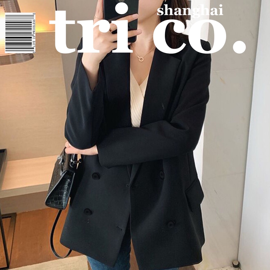 Áo Khoác blazer Dáng Rộng Phong Cách Hàn Quốc Thời Trang Xuân Thu  Mới Cho Nữ