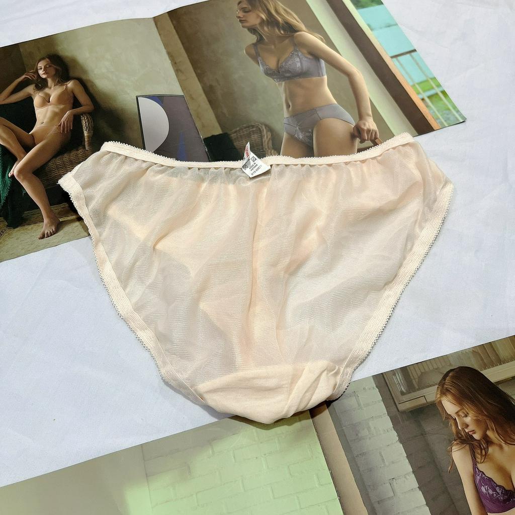 Quần lót nữ thun lạnh trơn bóng cao cấp Angel lưng nhỏ chất liệu thoáng mát thoải mái size từ 45kg-60kg