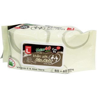 Khăn Giấy Ướt Lotte 120 Miếng