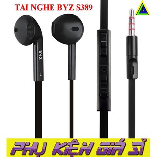 Freeship từ 99k tai nghe nhét tai s389 byz đen + trắng tai nghe byz 389