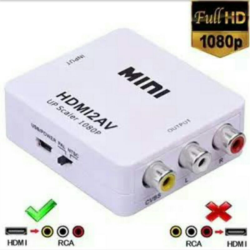 Hộp Chuyển Đổi Mini Hdmi2av / Hdmi Sang Av Rca 2av