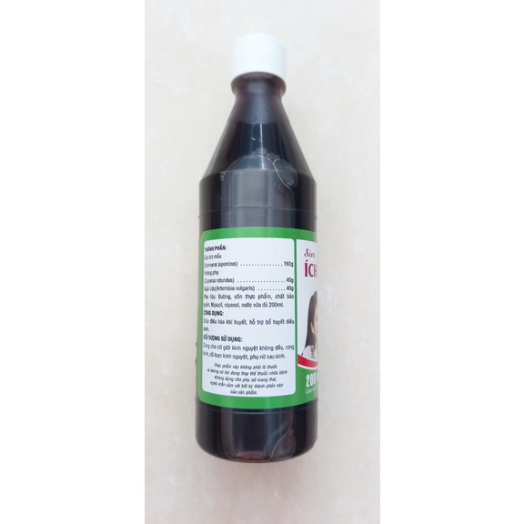 Cao ích mẫu đại uy Bổ huyết điều kinh, giúp điều hòa kinh nguyệt chai siro 200ml , hộp 20 viên.
