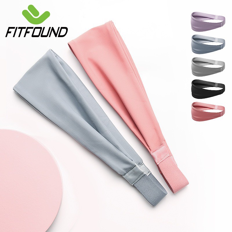 Băng đô thể thao đeo trán headband cotton chặn thấm mồ hôi chống trượt lulu bản 4,8cm