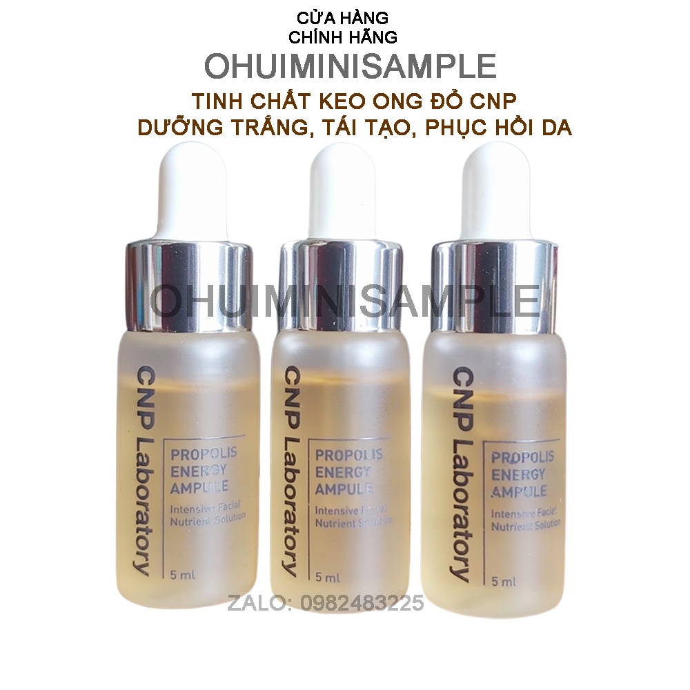 [Lọ 5ml] Tinh chất keo ong tái tạo phục hồi da CNP Laboratory Propolis Energy Ampule 5ml