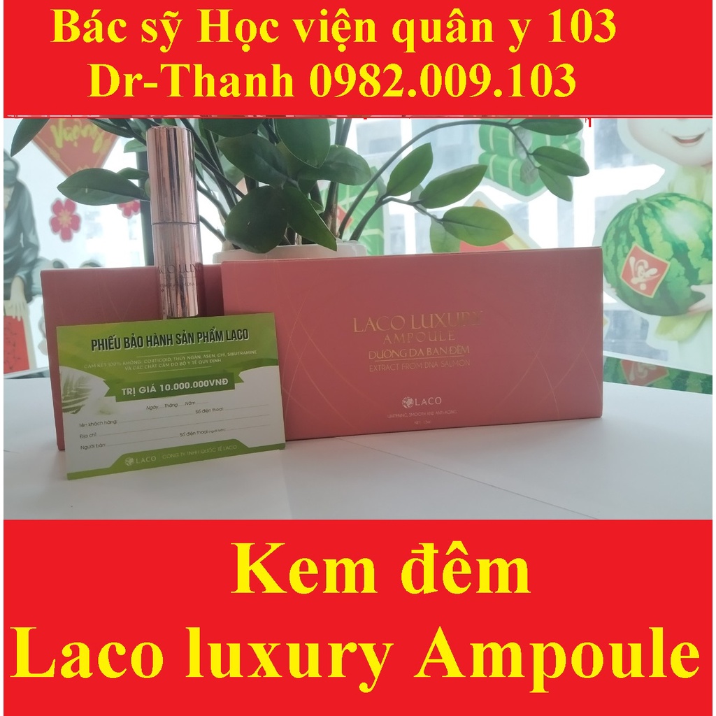 Laco luxury day & night cream ampoule kem ban đêm Laco ampoul (kem dưỡng da ban ngày và đêm)