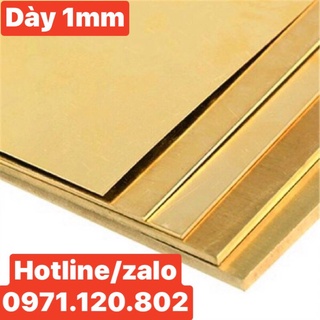 Đồng vàng tấm kích thước 200mm*600mm*1mm