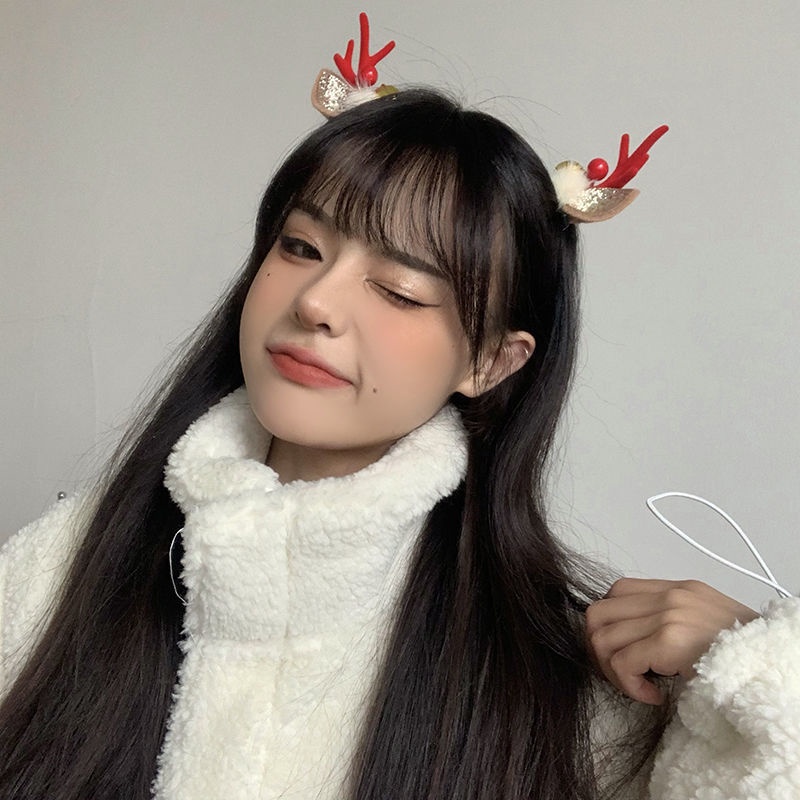 Băng đô cài tóc đính chuông giáng sinh dễ thương cho bé