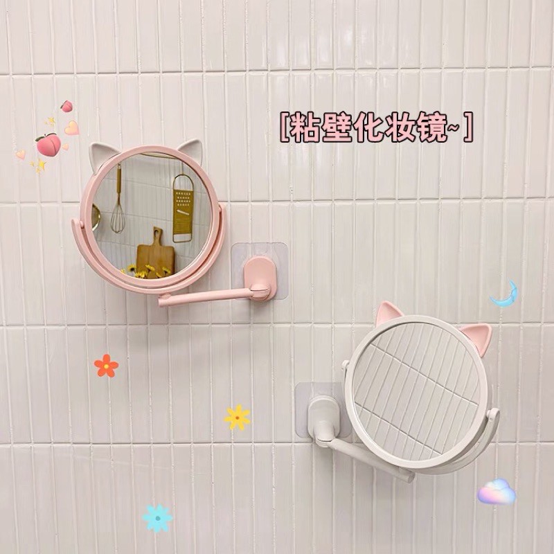 gương mèo dán tường