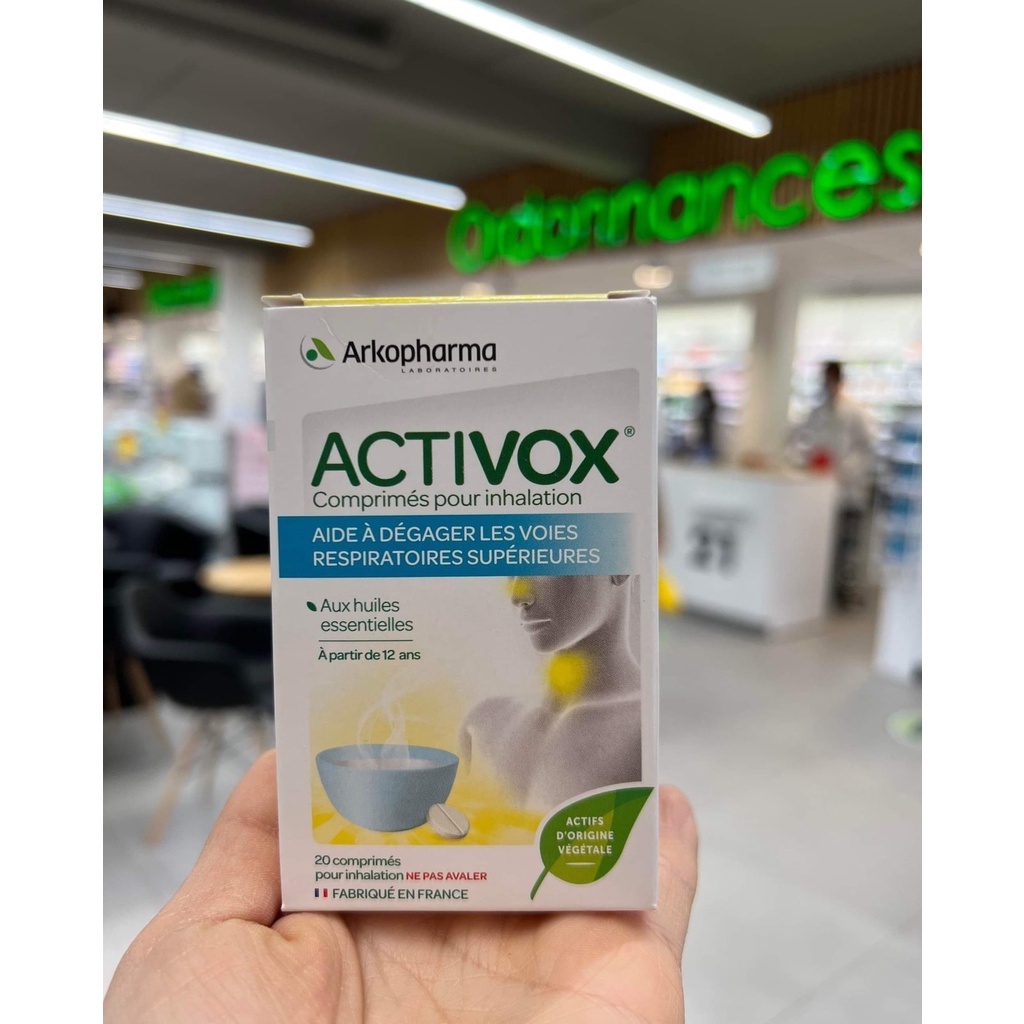 VIÊN NÉN TINH DẦU XÔNG ACTIVOX PHÁP - 20 VIÊN/ HỘP