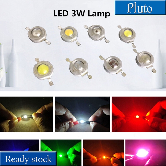 Set 10 hạt đèn LED 3W siêu sáng công suất cao cho đèn ngủ đèn pin sân khấu sân vườn