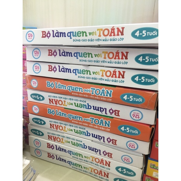 Bộ Bé Làm quen với toán 4-5 Tuổi dùng cho giáo viên và phụ huynh