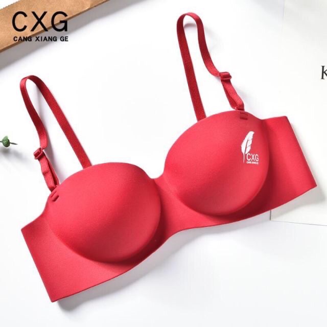 Áo lót su bát ngang in lông vũ siêu nâng ngực ạ