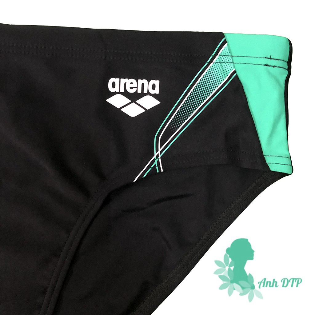 Quần bơi tắm nữ hiệu Arena màu đen phối xanh | BigBuy360 - bigbuy360.vn