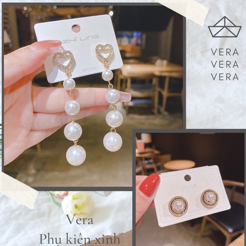 Bông tai dài sang trọng mạ vàng cao cấp