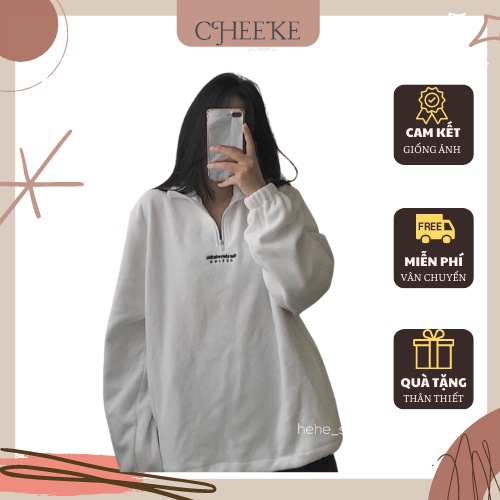 [ Có Video + Ảnh Thật ] Áo Nỉ Thêu Chữ Thar Cheeke 2021 Mã 593