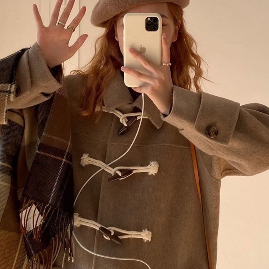 Áo Khoác Dáng Dài Thiết Kế Mới Dày Dặn Thời Trang Theo Phong Cách Hàn