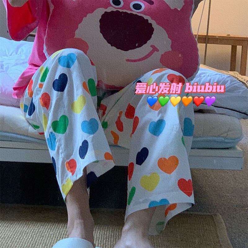 Quần Ngủ Dáng Rộng Phong Cách Hàn Quốc Dễ Thương Thời Trang Mùa Hè Cho Nữ | BigBuy360 - bigbuy360.vn