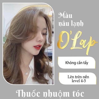 Thuốc nhuộm tóc nâu lạnh ánh khói không cần tẩy tại nhà giá rẻ chính hãng OLAP OL17