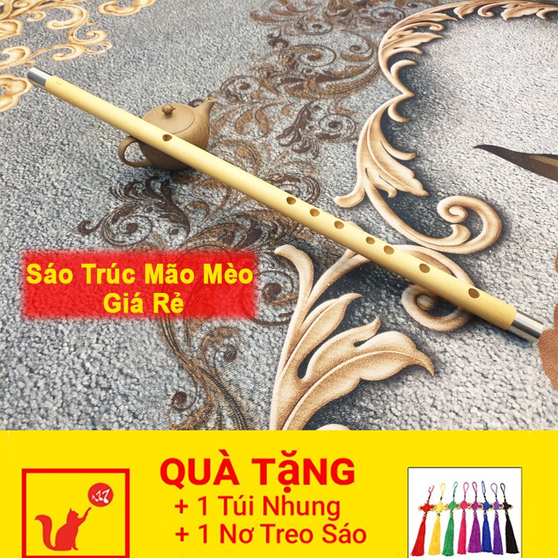 Sáo Trúc Mão Mèo Giá Rẻ 🎁FREESHIP🎁  Sáo Trúc Mão Mèo Chính Hãng