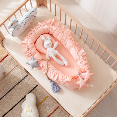NÔI NGỦ VẢI  FREESHIP  Nôi Ngủ Vải Chung Giường Cho Bé Màu Trơn
