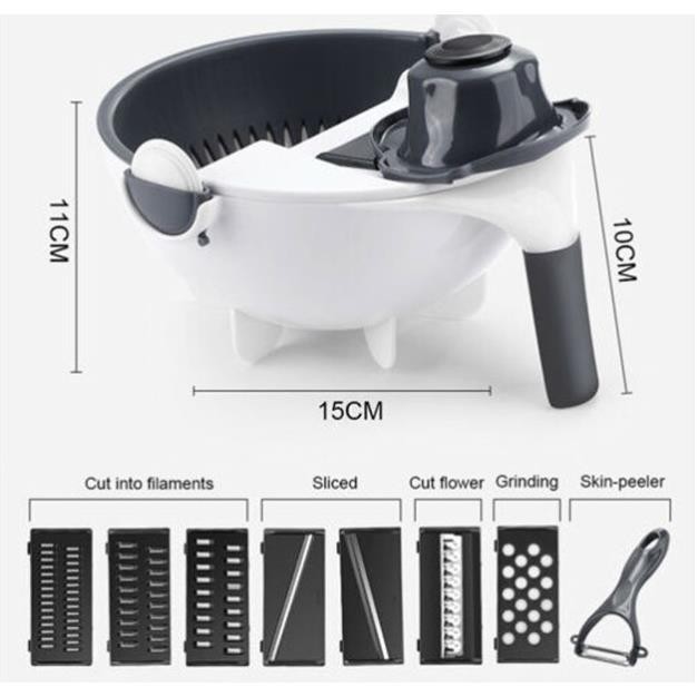 Bộ dụng cụ cắt thái rửa rau củ đa công năng