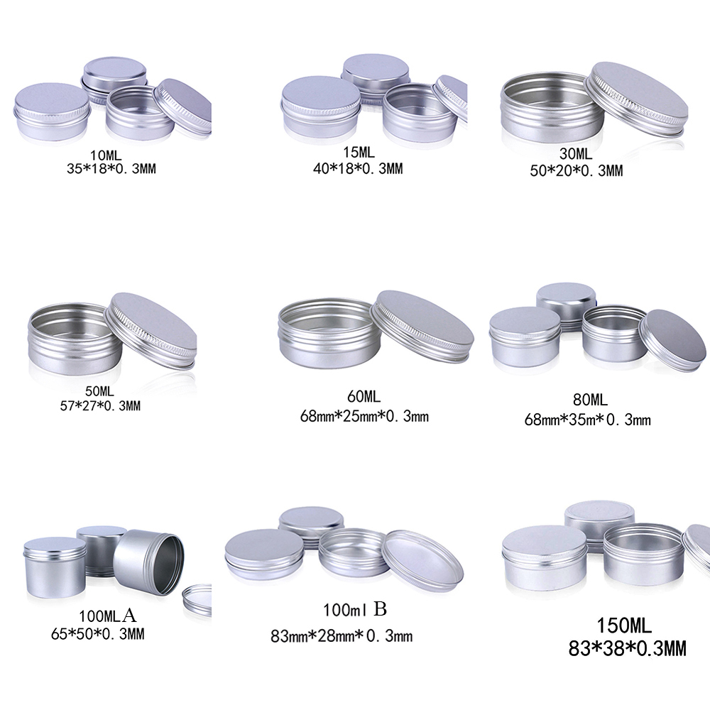 Chai Nhôm Rỗng Đựng Dầu Sáp Tiện Dụng|Hộp Thiếc Nhỏ Đựng Đồ Trang Điểm Có Thể Tái Sử Dụng